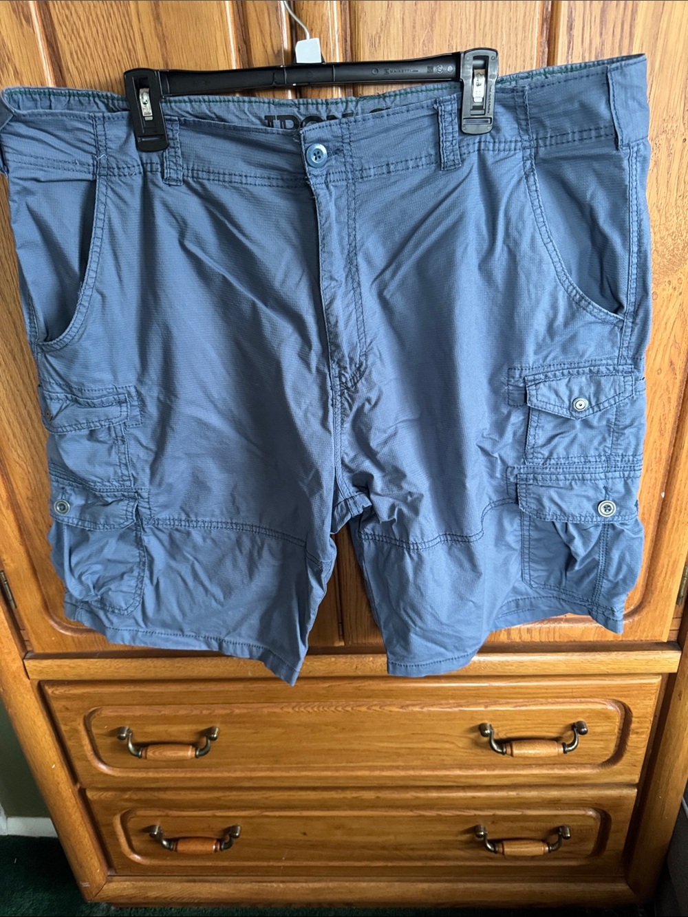 Casual Cargo Shorts in Slate Blue